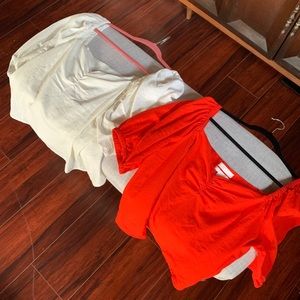 Bundle two linen tops